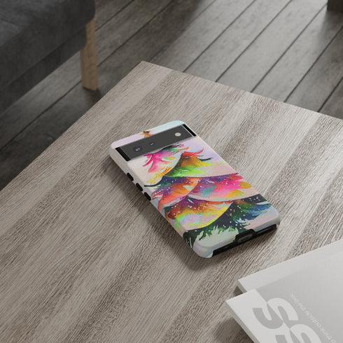 Swooshy Christmas Tree - Impact Resistant Phone Case